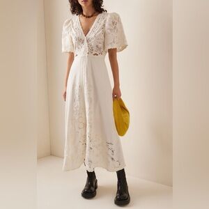 Sea New York Baylin Puff Sleeve Lace Dress New With Tags